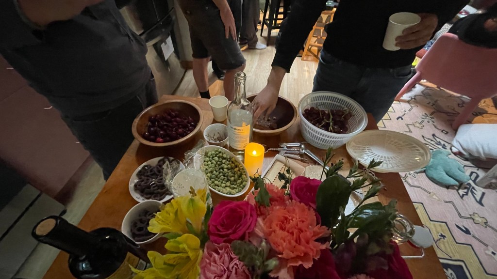 Potluck at our figure drawing session